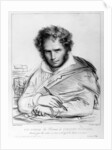 Self Portrait, print made by J. B. Lambert by Anne Louis Girodet de Roucy-Trioson