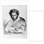 Self Portrait, print made by J. B. Lambert by Anne Louis Girodet de Roucy-Trioson