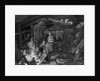Inside of a Weavers Cottage in Ilay by Scottish School