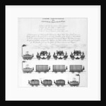 Steam Conveyance on a General Iron-Railway, 1825 by English School