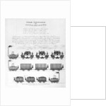Steam Conveyance on a General Iron-Railway, 1825 by English School