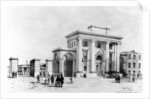 Entrance to Birmingham Station, 1838 by John Cooke Bourne