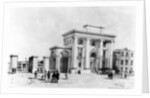 Entrance to Birmingham Station, 1838 by John Cooke Bourne