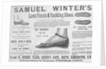 Advertisement for Samuel Winter's Lawn Tennis & Yachting Shoes by English School