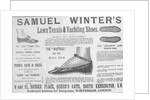 Advertisement for Samuel Winter's Lawn Tennis & Yachting Shoes by English School