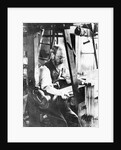 Man working at a handloom by English Photographer