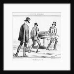 The Funeral March by Honore Daumier