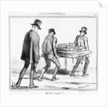 The Funeral March by Honore Daumier