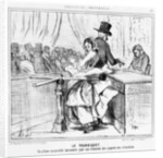 Turnstile at the Universal Exhibition in Paris by Honore Daumier