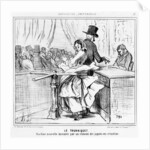 Turnstile at the Universal Exhibition in Paris by Honore Daumier