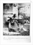 Rebel grocer fires on the gendarmes during the July Revolution, 1830 by Honore Daumier