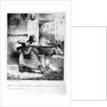 Rebel grocer fires on the gendarmes during the July Revolution, 1830 by Honore Daumier