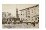 St Paul's Chapel and the Astor House, off City Hall Park, New York City, 1892 by American Photographer