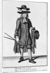 Street vendor selling old Cloaks, Suits and Coats, 1666 by English School