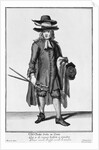 Street vendor selling old Cloaks, Suits and Coats, 1666 by English School