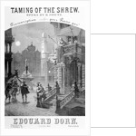 Advertisement for the Taming of the Shrew by Goetz, 1878 by French School