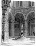 Detail of the Courtyard of the Palazzo Vecchio, 1842 by Italian School