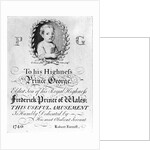 Portrait of George III, print made by Francois Movellon de la Cave, 1804 by English School