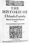 The Historie of Orlando Furioso by Ludovico Ariosto, 1594 by English School