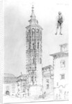 Torre Nueva of Zaragoza, 1831 by English School