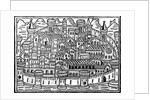 Walled city from 'Supplementum Chronicarum' by Giacomo Filippo Foresti, 1506 by Italian School