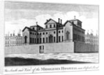 The South East View of the Middlesex Hospital, 1745 by Haynes King