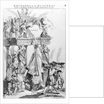 Britannia in Distress Under a Tott'ring Fabrick with a cumberous load, circa 1756 by English School