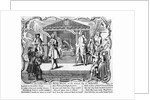 Satire on the Westminster Election with candidates at hustings by the portico of St Paul's, Covent Garden, 1741 by George Bickham