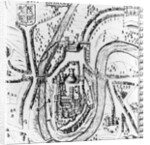 Map of the City of Durham, c.1662 by John Speed