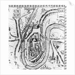 Map of the City of Durham, c.1662 by John Speed