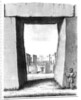 View through Stonehenge trilithon, 1740 by William Stukeley