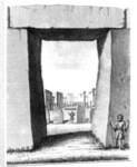 View through Stonehenge trilithon, 1740 by William Stukeley