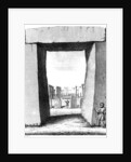 View through Stonehenge trilithon, 1740 by William Stukeley