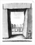 View through Stonehenge trilithon, 1740 by William Stukeley