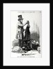 The street-seller of crockery-ware bartering for old clothes, c.1840 by English School