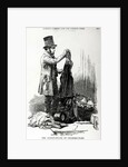 The street-seller of crockery-ware bartering for old clothes, c.1840 by English School
