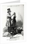 The street-seller of crockery-ware bartering for old clothes, c.1840 by English School