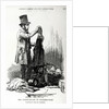 The street-seller of crockery-ware bartering for old clothes, c.1840 by English School