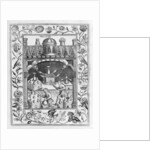 Alchemical laboratory showing various forms of furnace and vessels, taken from 'Theatrum Chemicum Britannicum' by Elias Ashmole, 1652 by English School