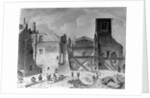Demolition of the Savoy Palace, Westminster, London, 1820 by English School