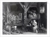 La Fumeuse, print by Jean Baptiste Patas after David Teniers the Younger, 1786-1808 by School French