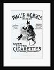 Poster for Philip Morris Cigarettes, designed by Linsay Sambourne, 1896 by English School