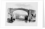 View of Sunderland Bridge, 1841 by English School
