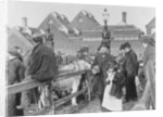 British village cattle market, Victorian, 19th century by English School