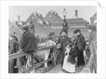 British village cattle market, Victorian, 19th century by English School