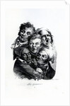 Les Grimaces, c.1823 by Louis Leopold Boilly