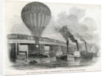 The Nassau balloon passing Battersea Bridge by English School