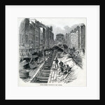 Deepening the Fleet Street Sewer, London, 1845 by English School