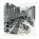Deepening the Fleet Street Sewer, London, 1845 by English School