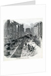 Deepening the Fleet Street Sewer, London, 1845 by English School